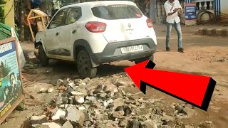 Awful Calangute Roads! Every day accidents due to the bad condition of roads