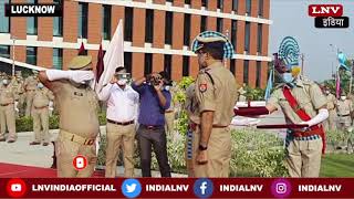 स्वतंत्रता दिवस के अवसर पर डीजीपी मुकुल गोयल ने पुलिस मुख्यालय पर झंडारोहण किया.