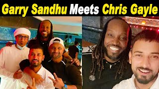 Punjabi Singer GARRY SANDHU Meets West Indies Cricketer CHRIS GAYLE