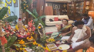 Varamahalakshmi Festival Celebrations at Upendra House | Priyanka Upendra