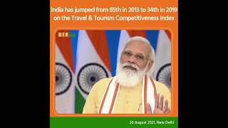 India has jumped from 65th on Travel & Tourism Competitiveness Index in 2013 to 34th in 2019: PM