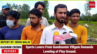 Sports Lovers From Gundmomin  Villgam Demands Leveling of Play Ground.