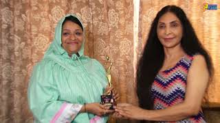 Jumana Ali morbiwala ko Aruna Nabh Ne Diya Blissful india Award 2021