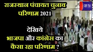 Rajasthan Panchayat Election Result 2021 | भाजपा और कांग्रेस का कैसा रहा परिणाम ? | JAN TV