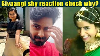 ????VIDEO: Sivaangi shy reaction because of Ashwin | வெட்கப்படும் Sivaangi