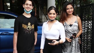 Jannat Zubair, Ayaan Zubair And Anushka Sen Spotted At Juhu