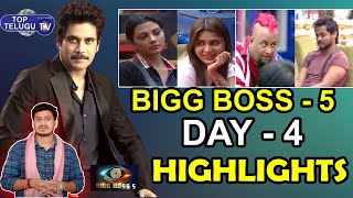 Big Boss Season 5 Live Updates | Day 4 | Latest Episode Highlights | Top Telugu tv