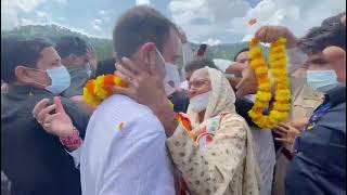 Shri Rahul Gandhi enroute to the Holy Shrine of Mata Vaishno Devi