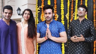 Vikas Gupta, Karan Patel With His Wife, Pearl V Puri Snapped For Ekta Kapoor Ganesh Festival