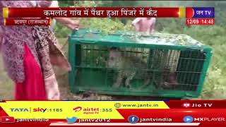 Udaipur (Rajasthan) News | वन विभाग और ग्रामीणों ने ली राहत की सांस, पैंथर हुआ पिंजरे  में कैद