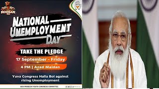 On PM Modi's Birthday, Goa Congress celebrates National Unemployment Day!
