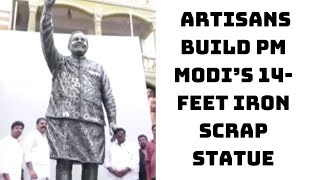 Watch: Tenali Artisans Build PM Modi’s 14-Feet iron Scrap Statue | Catch News