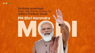 Birthday greetings from the entire nation to India's Pradhan Sevak PM Shri Narendra Modi