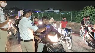 Drunk And Drive Checking By Hyderabad City Police | Malakpet Champapet | SACH NEWS |