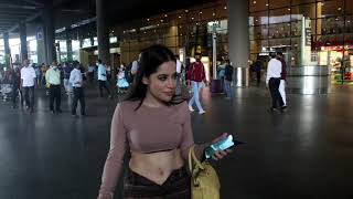 Urfi Javed Spotted At Airport Arrival
