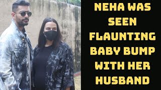 Actress Neha Dhupia Seen Flaunting Baby Bump With Her Husband | Catch News
