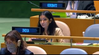 Sneha Dubey's Befitting Reply to Pakistan At UNGA  | Full Speech
