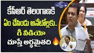Minister KTR Satiricial Punches To Raja Singh And Bandi Sanjay | BJP | Assembly | Top Telugu TV