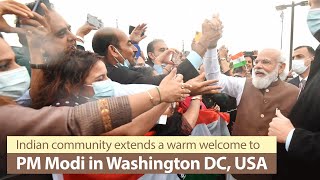 Indian community extends a warm welcome to PM Modi in Washington DC, USA | PMO