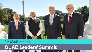 PM Modi attends QUAD Leaders' Summit in Washington DC, USA | PMO