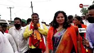 Last Day Campaigning in Pipili By MP Smt. Aparajita Sarangi For BJP Candidate Rinku Pattnaik