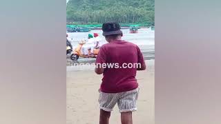#ViralVideo | Tourist riding scooter on the beach!