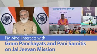 PM Modi interacts with Gram Panchayats and Pani Samitis on Jal Jeevan Mission | PMO