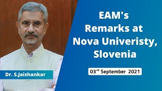 EAM's Remarks at Nova Univeristy, Slovenia
