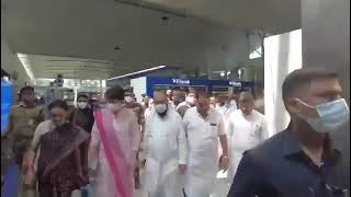कांग्रेस महासचिव प्रियंका गांधी किसान न्याय रैली में हिस्सा लेने के लिए वाराणसी पहुंची