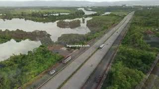 Massive mangrove die-off along the Panaji-Bambolim Highway. CRZ authorities 'suspect' insect attack!