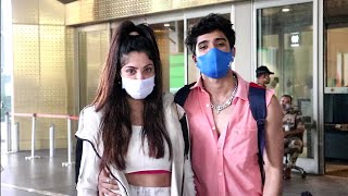 Zeeshan Khan With GF Reyhna Pandit Spotted At Mumbai Airport