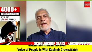 #KashmirWithKashmirCrown Voice of People Is With Kashmir Crown:Watch