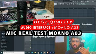 (Hindi) Low Budget Moano A03 Real Mic Test with AUDIO INTERFACE (BEST QUALITY) Hindi