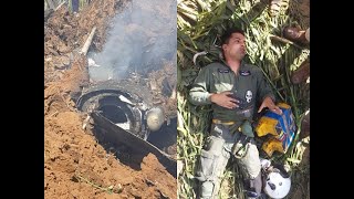 #IndianAirForce's trainer aircraft #crashes in #Bhind, pilot injured