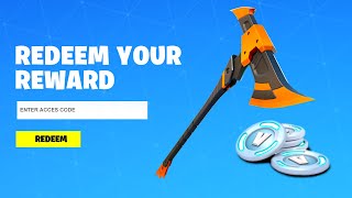 REDEEM THE FREE PICKAXE CODE in Fortnite! (How To Get Free Pickaxe)