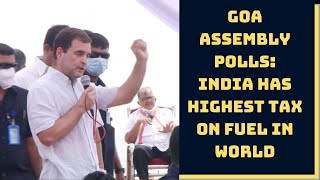 Goa Assembly Polls: India Has Highest Tax On Fuel In World, Says Rahul Gandhi | Catch News