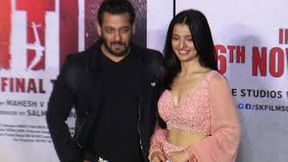 Salman Khan Full Masti With Mahima Makwana & Aayush Sharma - Antim Trailer Launch