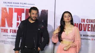 Salman Khan,& Mahima Makwana Full interview Antim Trailer Launch