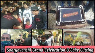Sooryavanshi Movie Grand Celebration And Cake Cutting By Mumbai Veer Akkians At GaietyGalaxy Theatre