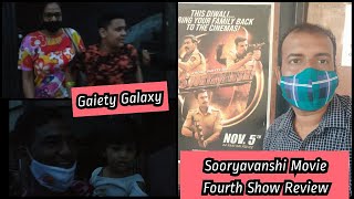 Sooryavanshi Movie Public Review First Day Fourth Show At Gaiety Galaxy Theatre In Mumbai