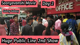 Sooryavanshi Movie Huge Public Line On Day 2 Second Show At Gaiety Galaxy Theatre In Mumbai