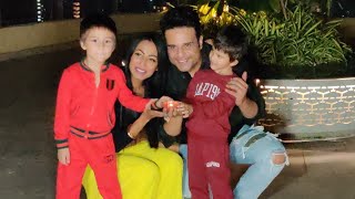 Krushna Abhishek & Kashmera Shah Pre Diwali Celebration With Kids