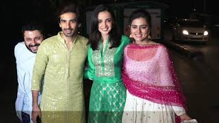 Sanaya Irani With Husband Mohit & Riddhi Dogra At Ekta Kapoor Diwali Party 2021