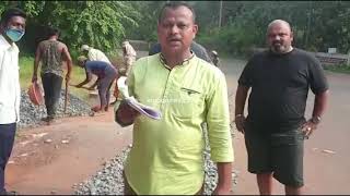 Repairing of roads just an eye wash? Old Goa residents demand proper hot-mixed roads