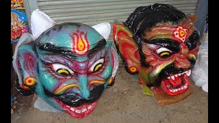 The art of making Narkasur face! Watch this amazing story