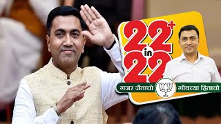 #WATCH | CM Pramod Sawant Confident of 22+ in 22!
