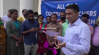 Teachers on hunger strike had to surrender before CM! Temporary withdraw strike. Watch what happened
