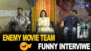 Vishal ENEMY Movie Interview | Hero Vishal | Arya | Mamatha Mohan Das | Mirnalini | Top Telugu TV