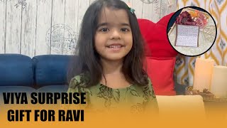 Anchor Ravi Daughter Viya Surprise Gift to her Father on Diwali | #BiggBoss5 | Nitya Saxena