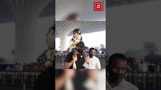 Kunal Khemu snapped with wife Soha and daughter Inaaya at airport #Shorts